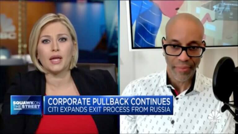 marketing expert Americus Reed discusses the recent trend of companies pulling business out of Russia.